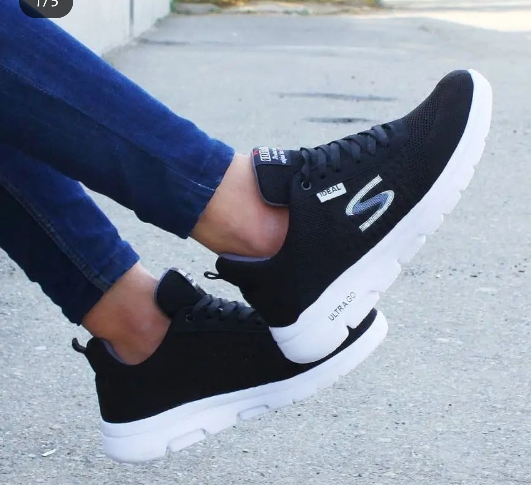 خرید کفش اسپرت  پیاده روی مشکی سفید