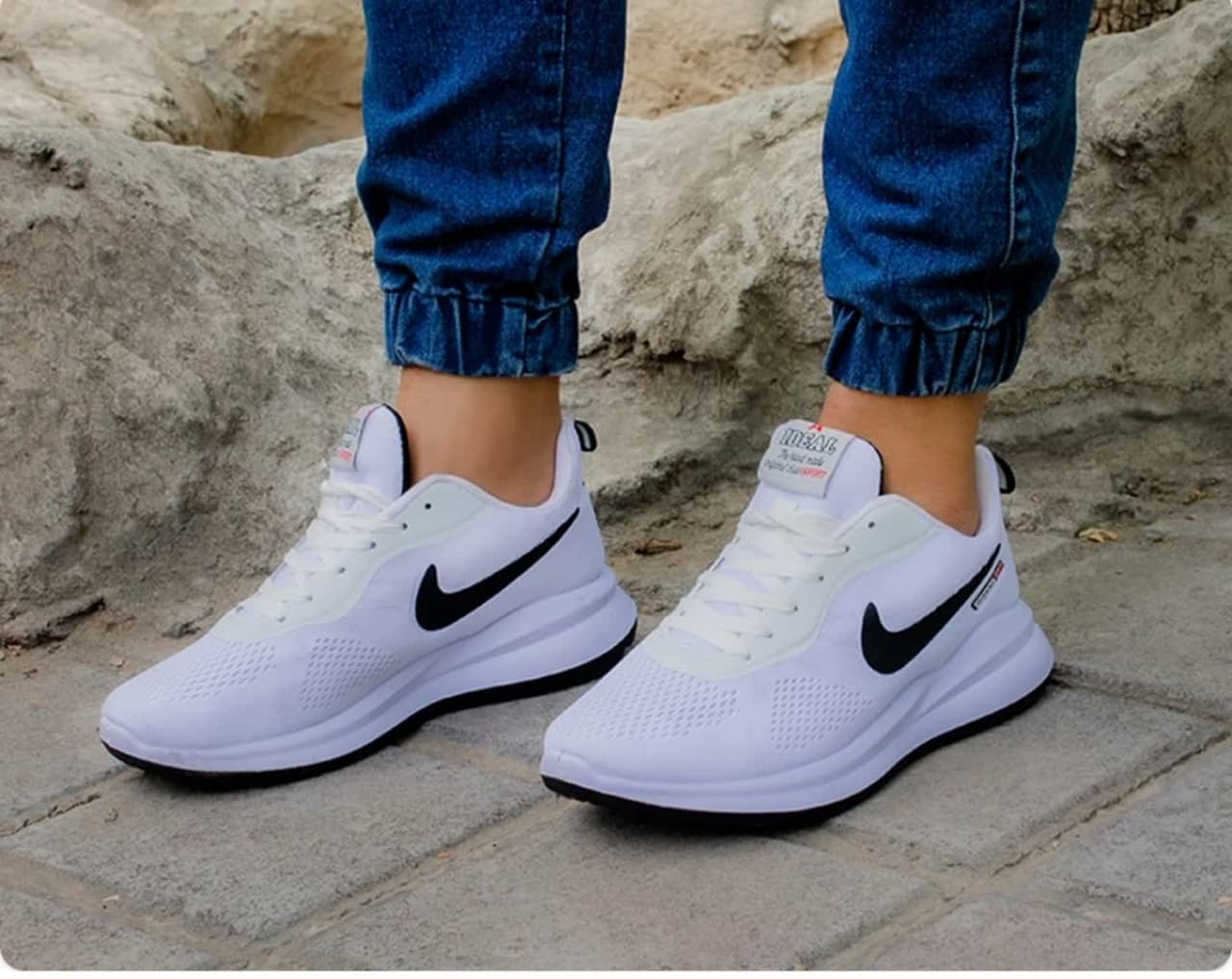 خرید کتونی  رنگ سفید مردانه نایک