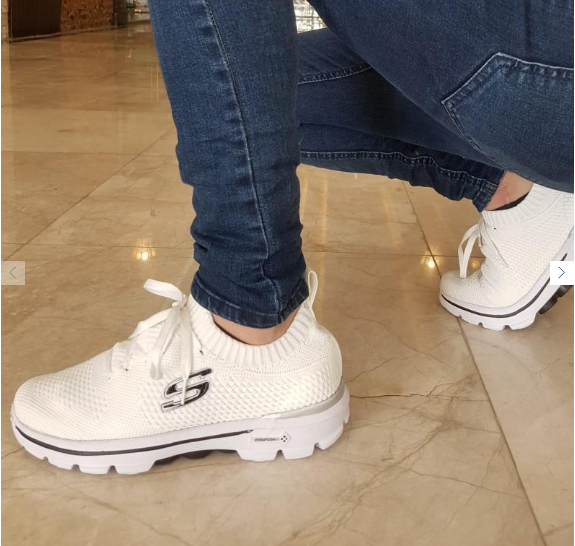 اسکیچرز سبک و راحت پیاده روی  سفید SKECHERS